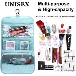 Hanging Makeup Bag Set Cosmetic Bag Waterproof Zip Handle Hanging Travel Toiletry Bag For Men And Women Make