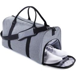Fashion Men Grey Travel Duffel Bag New Design Custom Printed Travel Sports Duffel Gym Bag