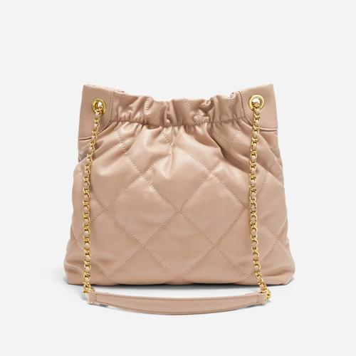 Wholesale Custom Korean Underarm Shoulder Bag  New Fashion Custom Pattern Gold Chain Shoulder Bucket Bag For Luxury Women