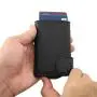Custom Pop Up Wallet Pu Leather Cover Pop Up Credit Card Holder Rfid Metal Card Case