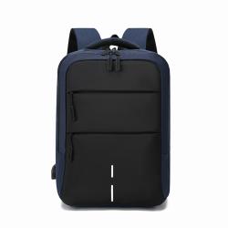 High Quality Print Logo Men College Anti-theft Travel Luxury Usb Backpack Laptop Business Bag