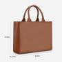 Customized Color Pu Leather Tote Bag For Women Wholesale Price Ladies Total Bag With Inner Zipper Pocket And Good Hardware