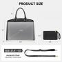 LOVEVOOK Fashion Vintage 15.6 In Laptop Work Tote Waterproof Bag shopping tote bag PU shoulder bag clutch purse Office Briefcase