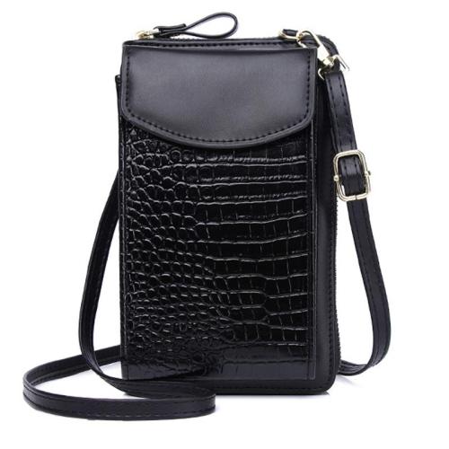 KBW462 Women Phone Bag New Crossbody Vertical Paragraph Cases Cover Type Mini Shoulder Crocodile Pattern Coin Purse For Women