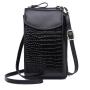 KBW462 Women Phone Bag New Crossbody Vertical Paragraph Cases Cover Type Mini Shoulder Crocodile Pattern Coin Purse For Women
