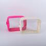Keymay Stock 7 Colors Travel Wash Zipper Toiletry Pouch Set Pvc Makeup Organizer Women Cheap Transparent Large Clear Cosmetic