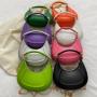 HR475 Women Bags Fashion Minimalist Temperament Commuting Solid Color Handbag PU New Moon Shape One Shoulder Crossbody Bag