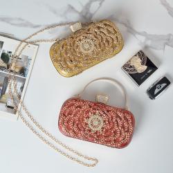 Womens Crystal Evening Clutch Bag Rhinestone Wedding Handbag Purse for Bridal Prom Cocktail Party bride bag