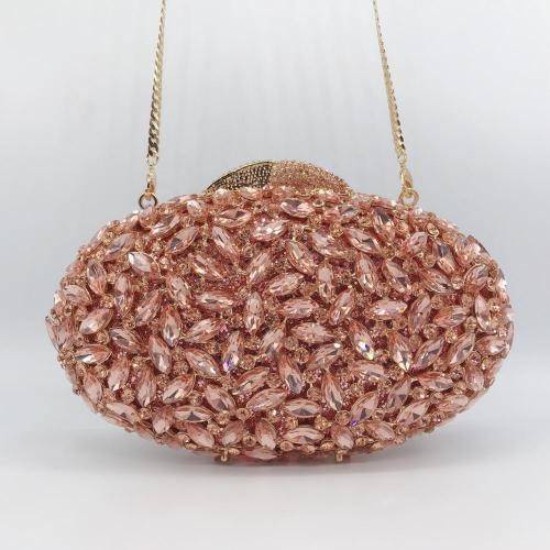 Luxury rhinestone bags women handbags fashionable dress bags clutch lady wedding party gold evening bag blue