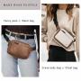 Belt Bag Women Mini Everywhere Crossbody Waist Bag Adjustable Strap Vegan Leather Women's Fanny Pack  Waist Packs