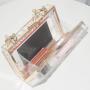 2024 Fashion Acrylic Clear Purse Cute Transparent Candy Crossbody Bag Handbag Chain Shoulder Evening Clutch Bag