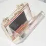 2024 Fashion Acrylic Clear Purse Cute Transparent Candy Crossbody Bag Handbag Chain Shoulder Evening Clutch Bag