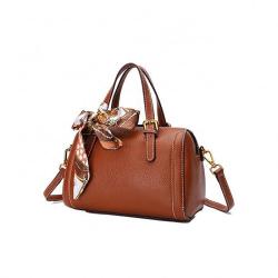 Fashion Retro Crossbody Handbag First Layer Leather Shoulder Boston Bags