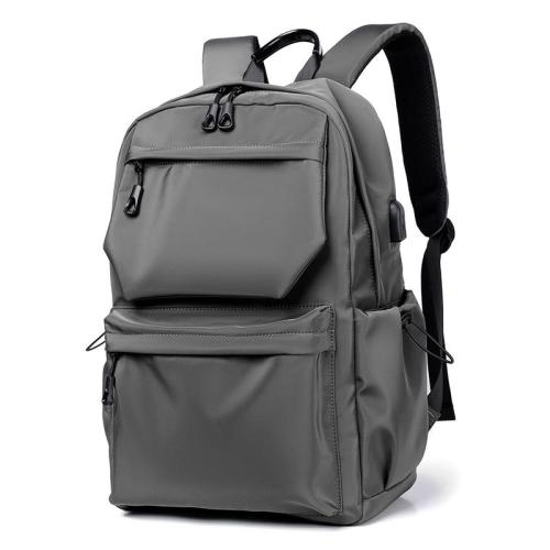ZWY236 Men Daily Casual USB Charging Shoulder Bag Oxford Waterproof Wearable Laptop Backpack Business Travel Student Schoolbag