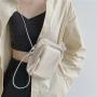 New Korean mini women's purse fashion trend square one-shoulder cross-body bag soft casual wallet mobile phone bag