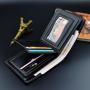 Hot sell   2022 Men's wallet  short fashion open soft wallet casual  pattern multi-card position large-capacity wallet for man