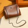 2024  fashionable OEM customized PU leather shoulder bags