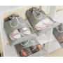 HR409 Hot Selling Dust Travel Shoe Storage Bag Transparent Visible Drawstring Strap Pocket Shoe Bag Nonwoven Home Organizing Bag