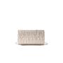 Water drop rhinestone glitter tassel pleated clutch bag for women wedding evening bag