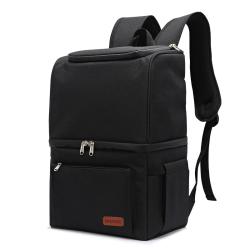 Double Layer Insulation Cooler Bag Waterproof Outdoor Picnic Backpack Oxford Cloth PEVA Large Capacity Food Carrying Back Pack