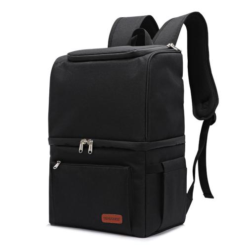 Double Layer Insulation Cooler Bag Waterproof Outdoor Picnic Backpack Oxford Cloth PEVA Large Capacity Food Carrying Back Pack