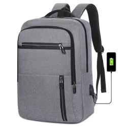 HR162 Unisex USB Charge Waterproof Business Men's Bags Fashionable And Simple Travel Backpack Oxford Business Laptop Backpacks