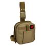 Unisex Outdoor Tactical Medical Bag Polyester Pillow-Shaped Legging Mobile Waist Zipper Closure Portable First Aid Toolkit