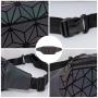 LOVEVOOK 2021 fanny pack women waist bag female belt bag for girls small purse ladies mini geometric luminous waist bag