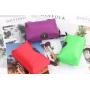 Small Cosmetic Organizer Bag Waterproof Travel Portable Zipper Flat Makeup Pouch for Women Girl