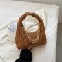 2023 Hot pu leather shoulder fur tote ladies purses and handbags bag women's handbag