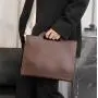 ZWY299 New Lightweight Retro Men Briefcase Wholesale Vintage Simple Daily PU Handbag Business Work Travel Portable Document Bag