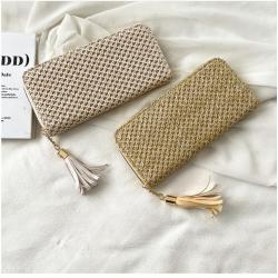 New 2023 Bag Ladies Women Fashion Handbags Mini Woven Mobile Phone Bag Retro Wallet Carteras Mujer
