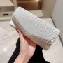 Ladies party envelope wrinkle clutch bag fabric purses women's dress clutch bag champagne dinner rhinestone evening clutch bags