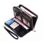 Factory Price Big Capacity Real Leather Women Zipper Long Clutch Wallet