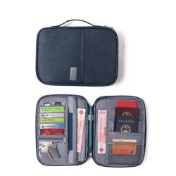 ZF221  Waterproof Passport Bag Multifunctional Document Storage Bag Large Capacity Card Bag Travel Abroad Portable Wallet