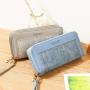 2023 New Women's Wallet Double Zipper Student Stone Pattern Wallet with Large Capacity Bag Fashion For Ladies
