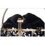 HR615 Women's Dinner Bag Fashion Metal Hollow Sequin Bucket Evening Clutch Bag Luxury One Shoulder Crossbody Party Handbag