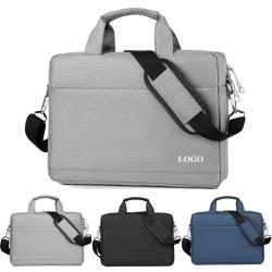 Men's Briefcase Printing logo Waterproof Bag Computer Bag Laptop 2023 New Business High Capacity Laptop Case