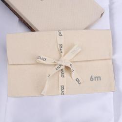 Custom Logo Printed Organic Envelope Cotton Canvas Pillow Child Clothing Packing Bag With Tie Cotton Envelope Dust Pouch