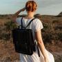 Latest  China Manufacturer Minimalist Design Faux Leather Women Backpack Fashion Custom Brand Lady Bags