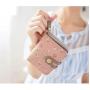 OEW105 Luxury Minimalist Pu Leather Wallets for Women Fashionable Short Coin Purse Zipper Small ID Credit Card Holder