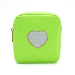 Factory Price Waterproof Pouch Embroidery Letter Cosmetic Bag Nylon Zipper Pouch