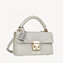 Manufacturer Luxury Vegan Leather Lizard Womens Handbags Custom Handbag With Lock Fashion Private Label Classic Women Hand Bags