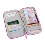 HR245 Multifunctional Card Handheld Bag Polyester Travel Passport Ticket Holder Organizing Bag Unisex Soft ID Card Storage Bag