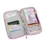 HR245 Multifunctional Card Handheld Bag Polyester Travel Passport Ticket Holder Organizing Bag Unisex Soft ID Card Storage Bag