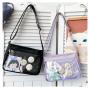 Manufacturer PU leather Clear Ita bag In Stock Pin Display Crossbody Ita Bag for Wholesale