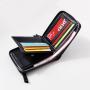 OEW046 Fashion Zipper Men's Wallet Money Bag Solid Color Business Short Wallet Pu Leather Coin Purse Business Credit Card Holder