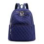 New fashion student backpack rhomboid embroidered thread travel school bag backpack women