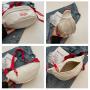 Simple Men's Chest Bag Custom Canvas Lightweight One Shoulder Women Sports Casual Crossbody Bag