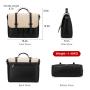 LOVEVOOK 15.6 inch Briefcase Multi-Pocket Laptop Tote Work Bags with Compartments, messenger bags crossbody Laptop Bag for Women